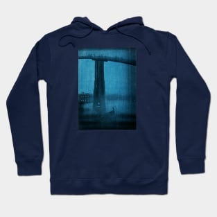 1920s Tokyo Bridge at Night Hoodie